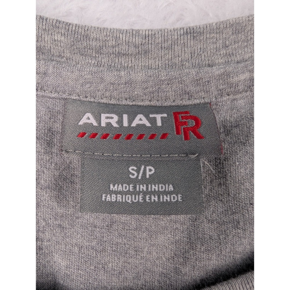 Ariat FR Long Sleeve T-Shirt Women's S Gray Longhorn CAT2 Fire Resistant - Picture 4 of 14